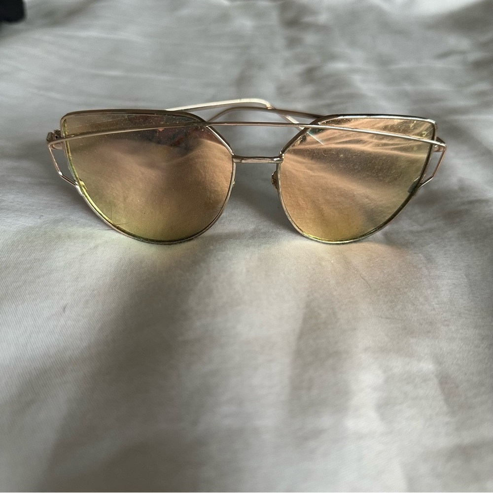 Gold Reflective Sunglasses